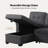 Efim Sleeper Sectional Sofa with Reversible Storage Chaise Linen 84 Inches-1091892815