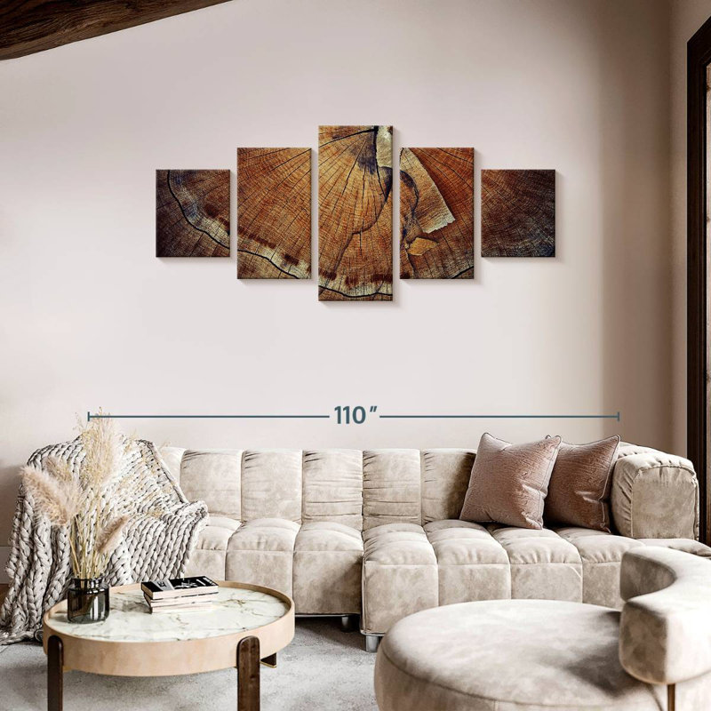 Tree Ring Texture, 36" H x 80" W