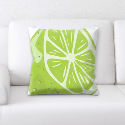 Lime Throw Pillow