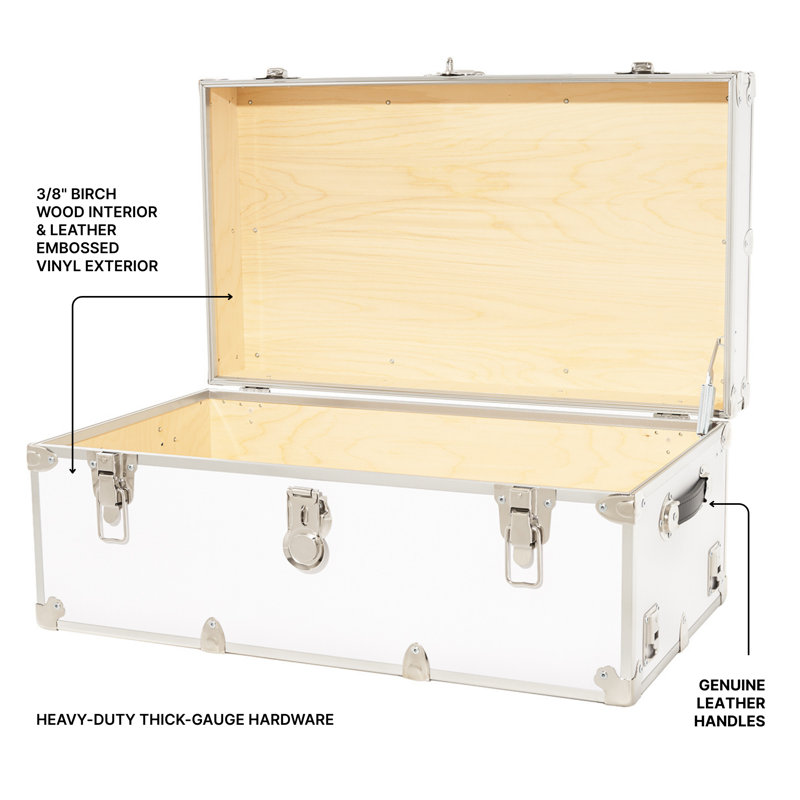 Coffre de rangement XL Rhino Home, Blanc