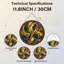 Panneau de vitrail 12 "H Celtic Knot-1469544325