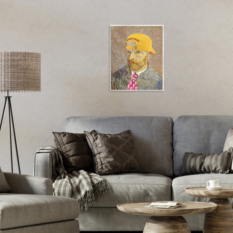 Plaque murale Van Gogh en chapeau jaune, design par Masters Redux