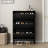 Black Solid wood Shoe Storage