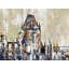 Napperon bleu industriel | Abstrait Château Frontenac