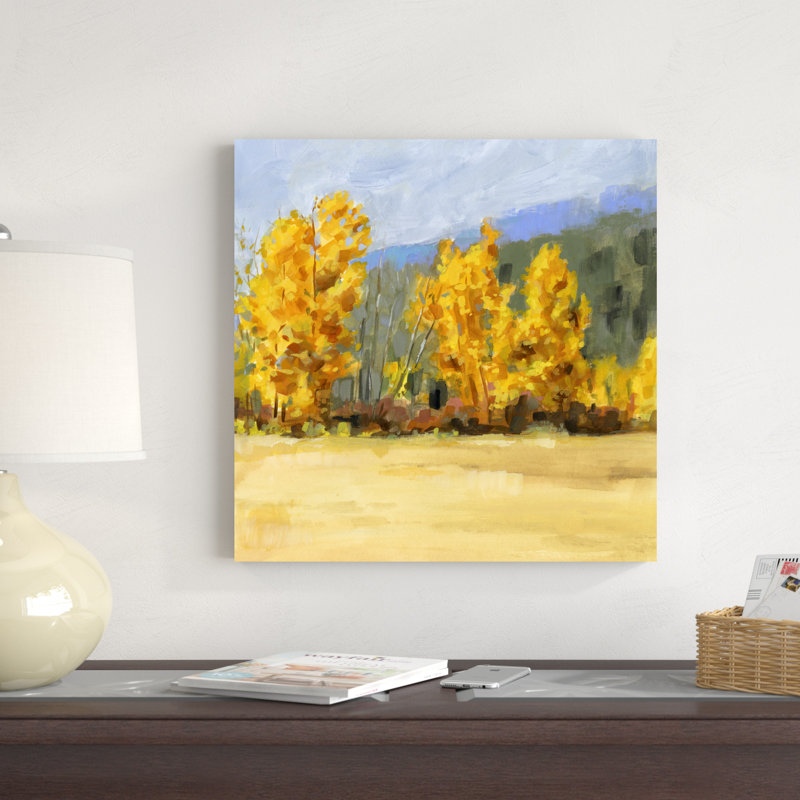 Golden Aspen Trees II, H 20 po x l 20 po x P 1,25 po