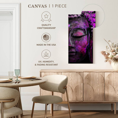 Purple Buddha Face