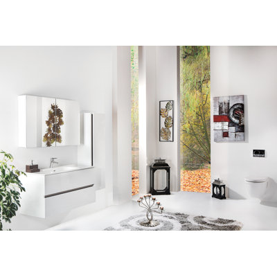 Meuble-lavabo simple 33,5 po avec comptoir