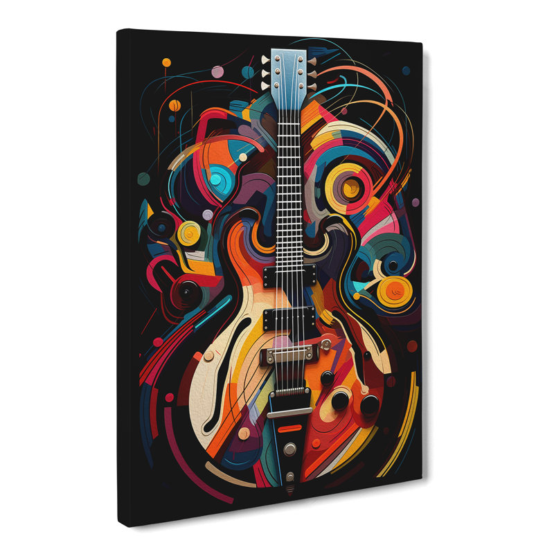 Electric Guitar Orphism No.2 - Wrapped Canvas, 60cm H x 40cm W x 3cm D