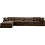 Canapé modulaire réversible en velours Hinesh-87141407