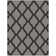 Glamour  Non-Slip Moroccan Trellis Area Rug For Living Room, Hallway Runner, Entryway Rug, Gray/Black