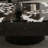 Black,White Genuine Marble Rectangular Coffee Table Sets