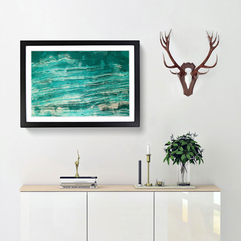 Your Joy in Abstract - Picture Frame Painting Print, 62cm H x 87cm W x 2cm D, Black Framed