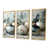 Toile avec cadre flottant or