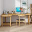 Bureau en bois massif en L Burlywood-1154244369-1154244382