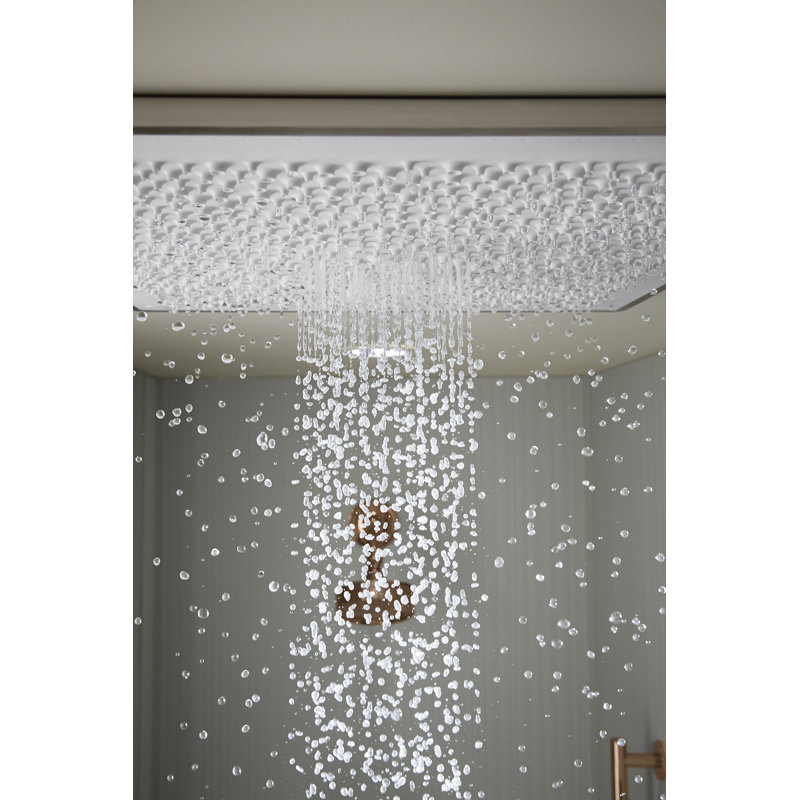 Kohler Real Rain Overhead Panel Bundle 2.5 Gpm Rain Shower Head, Polished Chrome
