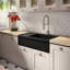 Fireclay Reversible Sink with Integral Drainboard and Decorative 2 ½" Lip on Both Sides-907334621