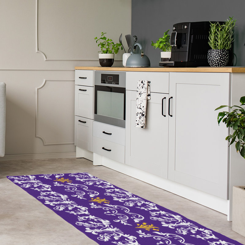 Tapis de couloir mauve