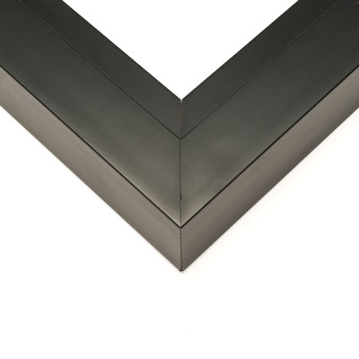 Black Solid Wood Floater Picture Frame