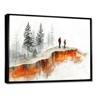 Geniva Hiking In A Winter Landscape I - Hiking Wall Art