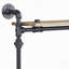 Tablette murale chêne et sable noir-607359500