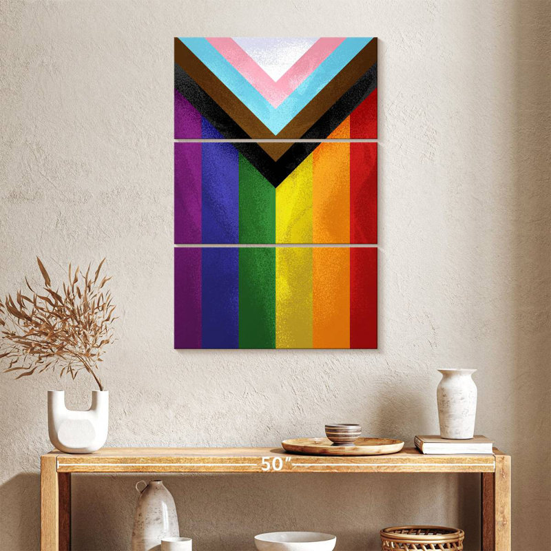 Khareem Modern Pride Flag, 23" H x 14" W