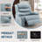 KORSER Recliner Chair With Heat And Massage,Oversized Recliner, 360°Swivel Manual Recliners For Living Room, Rocker Recliner With Side Pockets-802707626