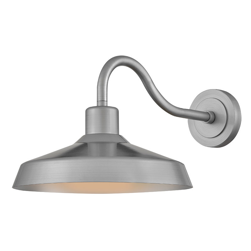 Hinkley Forge Medium Wall Mount Lantern, Silver