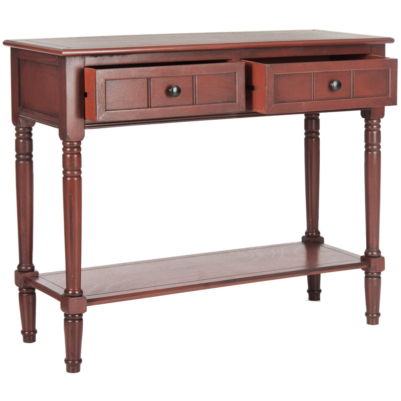 Console en bois massif 35,8 po Malmesbury, Rouge