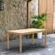 Anautica 59'' Rectangular 6 - Person Outdoor Dining Set