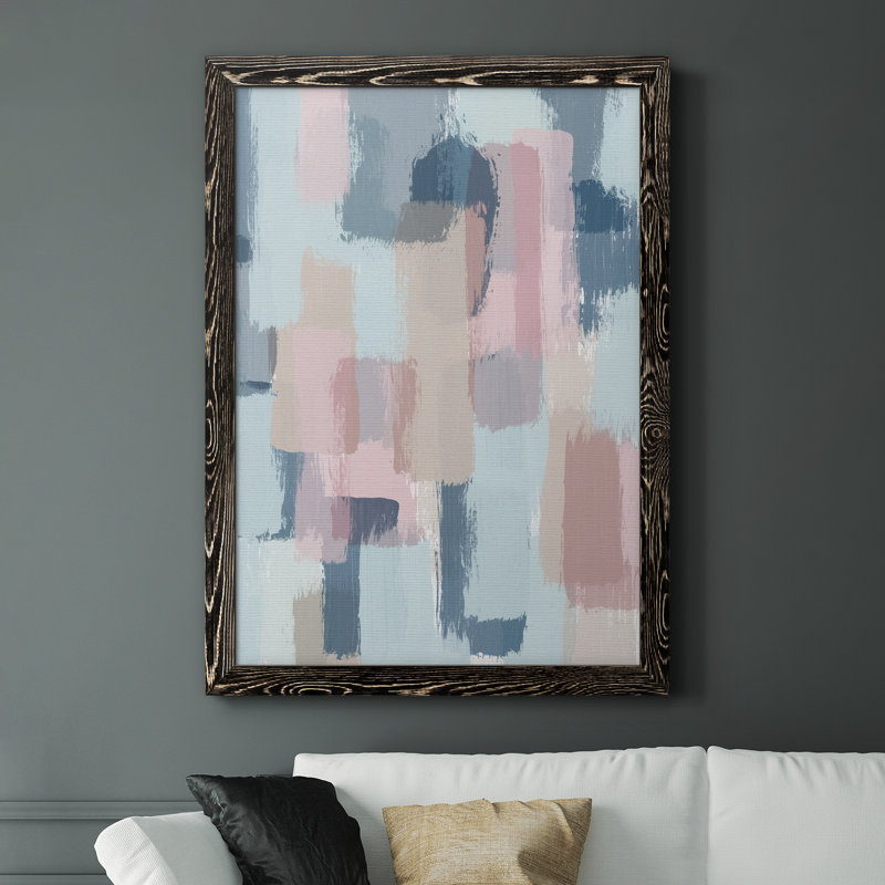 Mélange de printemps - Peinture sur toile encadrée, H 37,5 po x l 27,5 po x P 1,5 po, Cadre noir