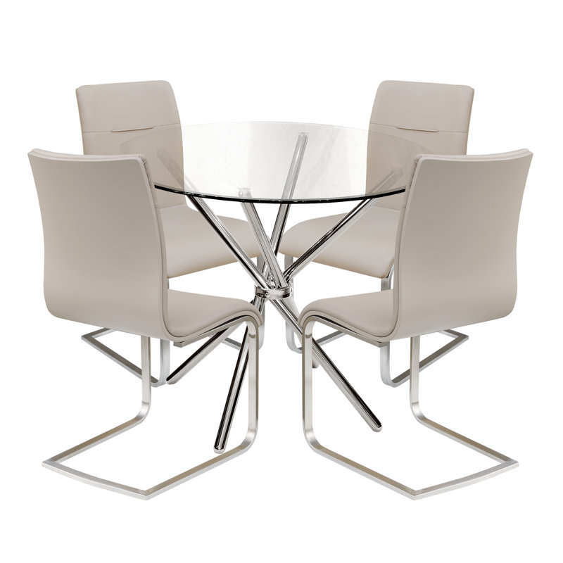 Tamworth 4 - Person Dining Set, Taupe