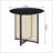 Black Solid Wood Round Table