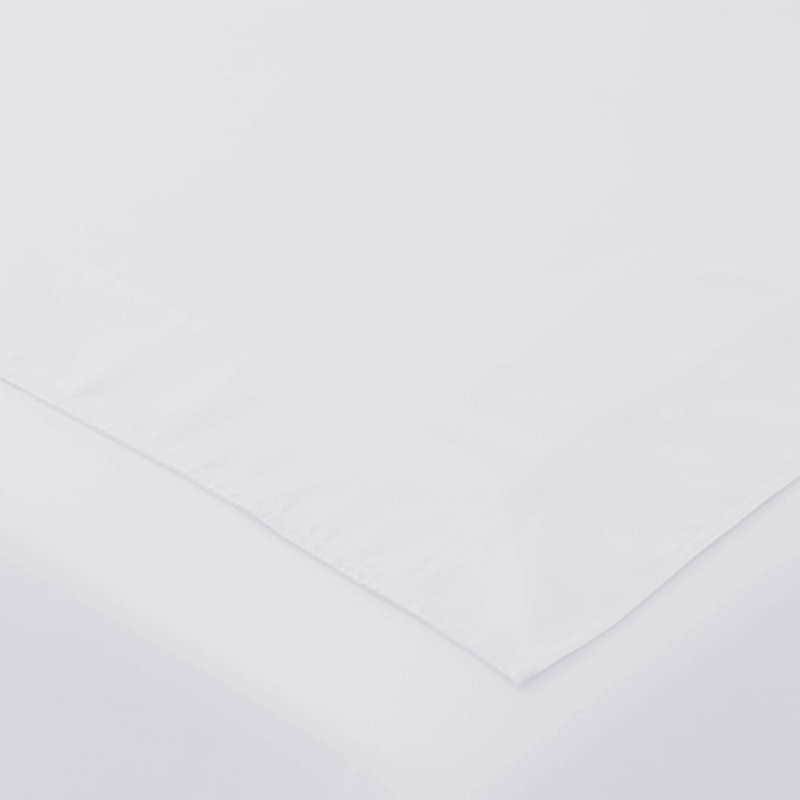 Cotton Blend Standard Flat Sheet, Single (3'), White