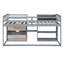Lit mezzanine simple bas avec bureau roulant, tablette et tiroirs-1078606129