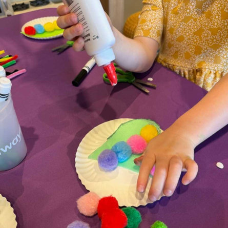 minimakers crafternoon crafting scene with materials, tools, and supplies