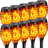Halloween Solar Outdoor Lights with Flickering Flame Light Pack