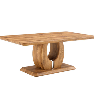 Rectangular Coffee Table With Modern Luxury Look, 47"x25.6"x18", , For Various Rooms, Easy To Clean Simple Wood Desk - Versatile Dining, Studying In D