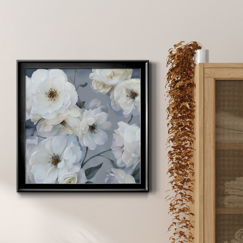 Timeless Climbing Rose - cadre photo, impression sur toile, Cadre noir, H 26,5 po x l 26,5 po x P 1,5 po