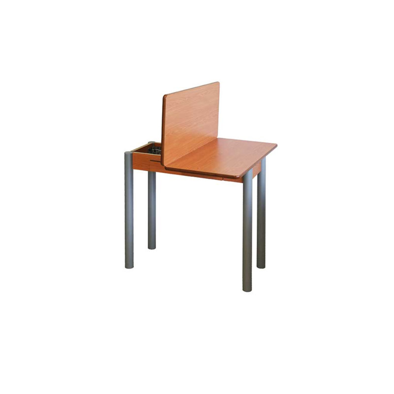 Giddeon Extendable Metal Base Dining Table, Cherry