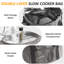 Slow Cooker Carrying Bag Fit For 6-8QT Slow Cooker, Grey