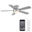 Ventilateur de plafond encastré intelligent à 5 pales Odyssey avec télécommande et ensemble d'éclairage à DEL inclus-57409108-55354984