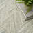 Kody Linked Brushstroke Teal Area Rug-207989786