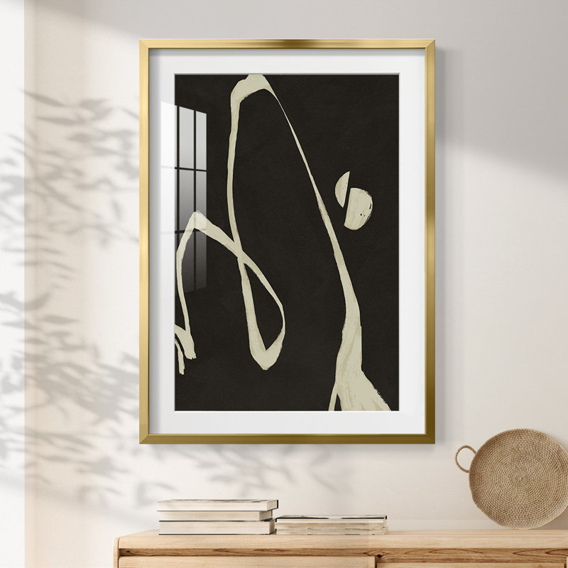 «Neutral Spring II», reproduction encadrée, H 25,5 po x l 17,5 po, Doré