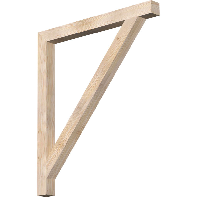 Traditional Block Bracket, Douglas Fir (Smooth), 48" H x 4" W x 42" D