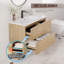 Meuble-lavabo flottant mural 36 po avec lavabo en céramique, noyer naturel-102714177-102714183