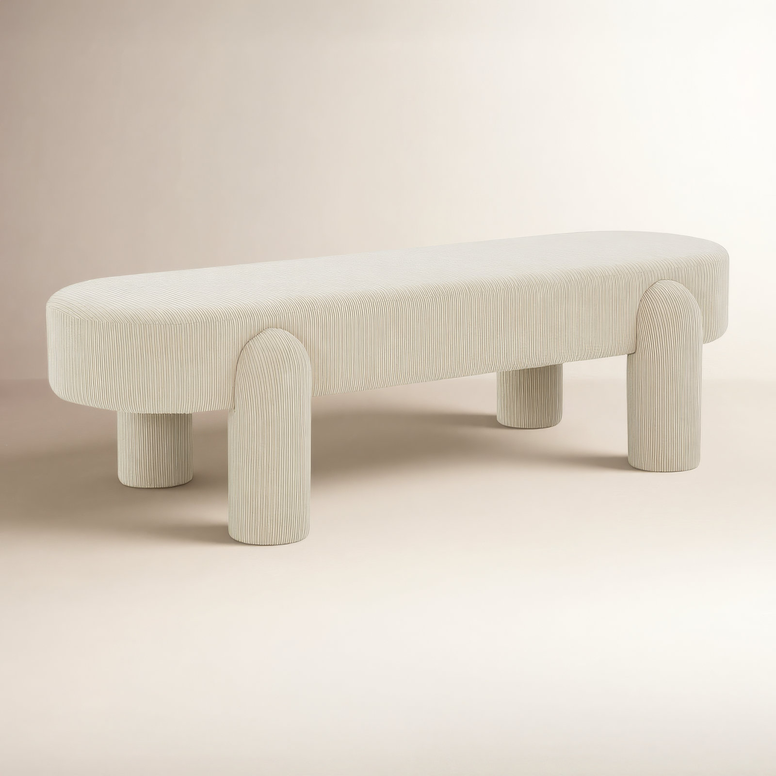 Arland 60" Bedroom Bench, Sand