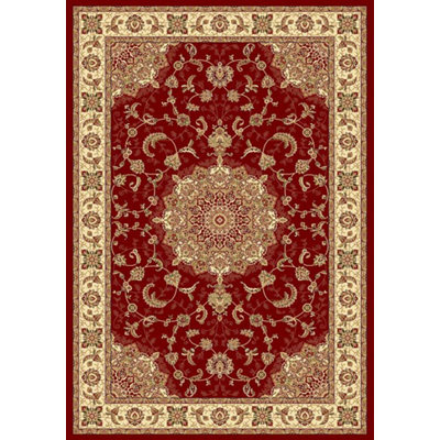 Perezville Oriental Area Rug in Burgundy