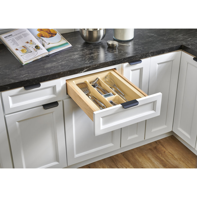 Organisateur utilitaire pour garniture de tiroir Rev-A-Shelf, H 2,38 po x l 14,25 po x P 21,25 po, Beige