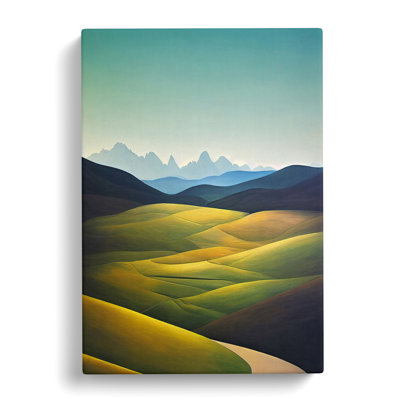 A Meadow Landscape - Wrapped Canvas