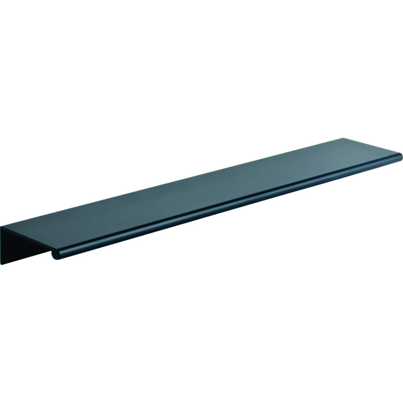 Matte Black Aluminum Finger Pull Bar with Mounting Hardware